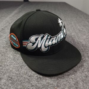 New Era Miami Dolphins 9FIFTY Snapback Hat Black Script Palm Tree Go Fins Patch
